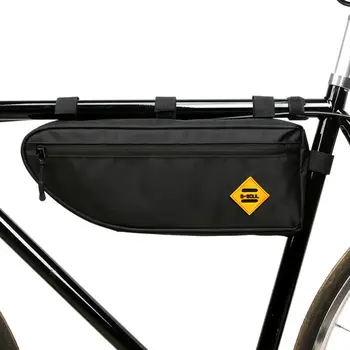 Mountain Bike Bag Bateria Agățat de Stocare Mare Triunghi Tub Cadru Ambalaj Pungă Accesorii pentru Biciclete Biciclete Sac 40x13.5x5.5cm