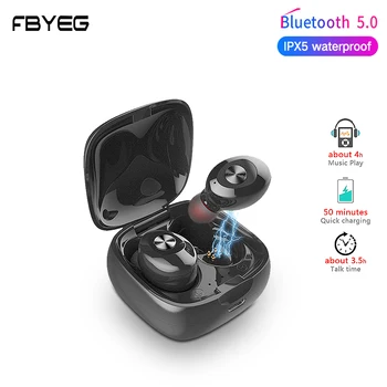 FBYEG NOI XG12 TWS Bluetooth Wireless Mini Muzică Căști Stereo Hifi Sound Headset Wireless Sport Căști Cu Microfon Pentru Telefon