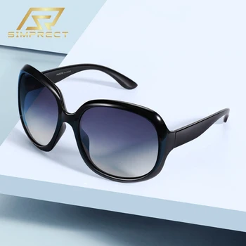 SIMPRECT Supradimensionat ochelari de Soare Femei 2021 Brand de Moda Designer Rotund Ochelari de Soare Retro Vintage Cadru Mare Nuante Pentru Femei