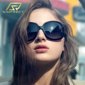 SIMPRECT Supradimensionat ochelari de Soare Femei 2021 Brand de Moda Designer Rotund Ochelari de Soare Retro Vintage Cadru Mare Nuante Pentru Femei