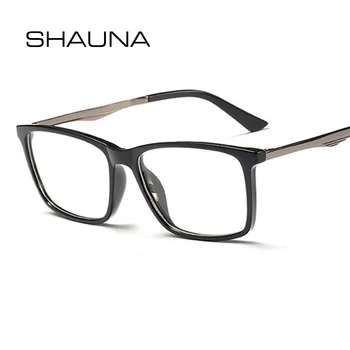 SHAUNA TR90 Dreptunghi Ochelari Cadru Bărbați Rășină Lentile Optice Ochelari