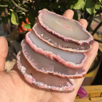 Agate Geode Lustruit Cristal Neregulate Felie Brazilia Vindecare Reiki Piatră Naturală QuartzMineral Decor Acasă