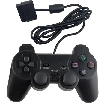 Cu fir Controler de Joc pentru Sony PS2 P 2 Joypad Pad gamepad cu fir de Șoc cablu lung joystick NYGACN NJP205