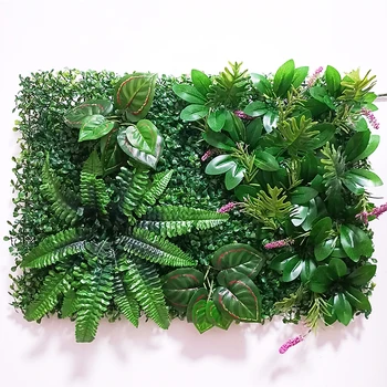 Exterior Din Material Plastic Perete Verde Iarbă Artificială Vertical Garden Home Decor Agățat De Plante Artificiale Iarbă Perete