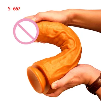 Soft Super Mare Realist Vibrator, cu Bile Masturbari Stimulator Mare Anal Dildo-uri Flexibile pentru Adulti Jucarii Sexuale ventuza Pula Mare