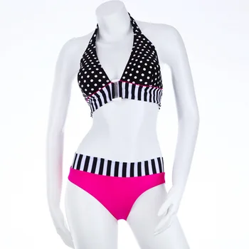 Polka Dot Imprimare de Moda Bikini Femei Split costum de Baie Producător în Europa și Direct la fața Locului Exploziei