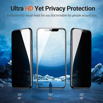 3pcs/set Noi Privată Ecran Protector Pentru iphone 12 12Pro 12 ProMax Anti-spy Sticla Temperata Pentru iPhone 12 mini-Privacy Glass Noi