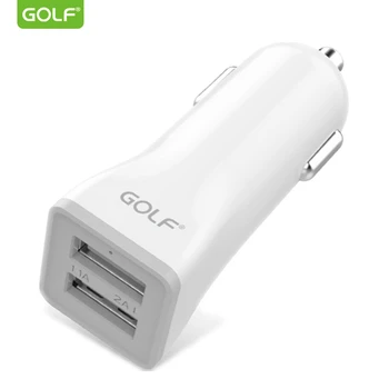 GOLF 5V 2.1 O Dublă Ieșire Dual USB Masina Încărcător pentru iPhone Samsung LG Telefon Android Universal Auto Muntele Putere Adaptor de Încărcare