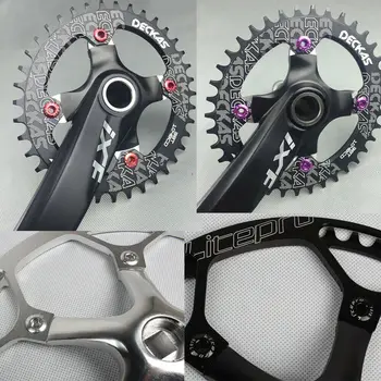 Litepro 5pcs MTB Foaia Șuruburile de 6,5 mm din Aliaj de Aluminiu Single Speed Disc Angrenajul Șuruburi Șuruburi se Potrivesc Biciclete Manie Lanț și Inel