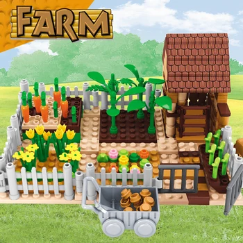 AUSINI Farm Field Plantare Blocuri Creator Mini Cifre Fermier Cărămizi Jucării pentru Băieți și Fete pentru Copii de Învățământ Jucărie Jucărie