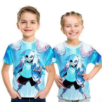 Undertale sans Anime Desene animate t-shirt 2019 vara Noul joc de Copii tricou 3D Imprimate maneca Scurta copii t-shirt boys fata amuzant