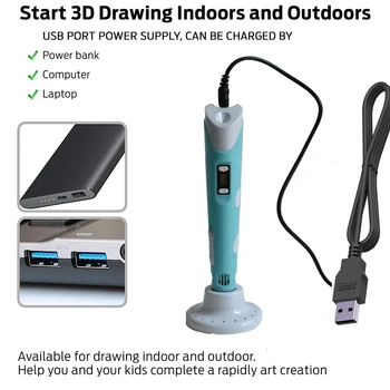 Imprimarea 3D Pen Ecran LED 3D Pen Imprimare 100m PAL Canetas Creative Cadou de Ziua Mais Vândut 3 D Stilou pentru copii Desen Cu