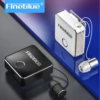 Fineblue Mini F1 pro business bluetooth 5.0 Căști Wireless Clip Guler Stil Cască Retractabil Handsfree Bluetooth F910