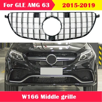ABS Styling Auto Center Grill GT Spoiler Bara Verticală de Mijloc grila pentru Mercedes-Benz GLE 63 AMG W166-2019 GLE63