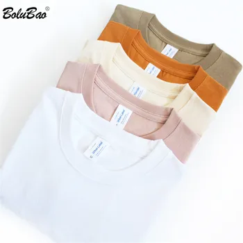 BOLUBAO Bărbați Bumbac T - Shirt de Vara Barbati O-Neck Tee Camasa Slim Fit Short Sleeve Culoare Solidă Tricou Casual sex Masculin