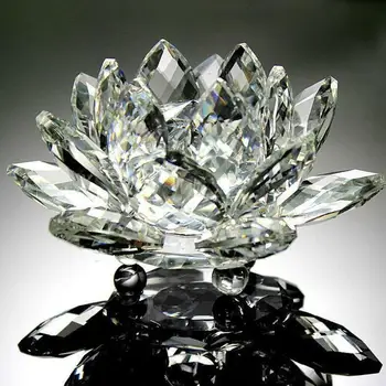 Cristal Swan Lotus de Cristal de Sticlă Figura Prespapier Ornament Feng Shui Decor de Colectare Ornament Feng Shui Decor de Colectare 50p