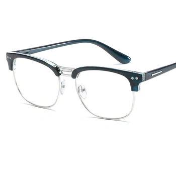 Rafinat oval personalitate de moda ochelari cadru tendință de metal retro orez decorarea unghiilor oglindă plană student art rama de ochelari.