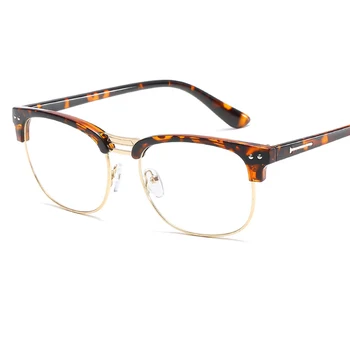 Rafinat oval personalitate de moda ochelari cadru tendință de metal retro orez decorarea unghiilor oglindă plană student art rama de ochelari.