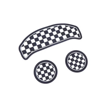3pcs Mașină de Cafea Perna de Stocare Groove Coaster Auto Mat Non-alunecare Pad Pentru Mini Cooper Clubman F54 Accesorii Auto-styling