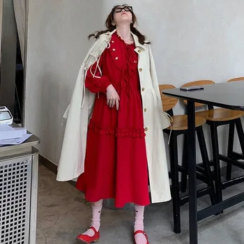 Seara Rochie coreeană Femei Solide Volane Rochii de Moda de sex Feminin Pentru Petrecerea Complet Maneca Doamnă Birou de Îmbrăcăminte pentru Femei Toamna anului 2020