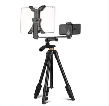 Q160A Lumină greutate trepied de Aluminiu Aliaj de Telefon Mobil Camera Live de Stand DV Video Selfie Trepied Cu Cap Pan pentru DV DSLR