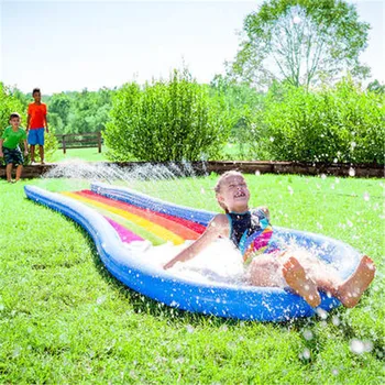 Copii Rainbow Slide În Aer Liber Moale Joaca Tobogane Gonflabile Echipamente De Joaca Mare Pentru Copii Distractiv De Iarbă De Vară Beach Waterpark