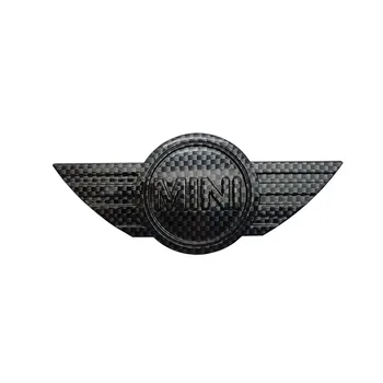Styling auto din fibra de carbon 3D Metal Autocolante Emblema, Insigna Pentru BMW Mini Cooper S R50 R53 R56 R60 F55 F56 R57 R58 R59 R60