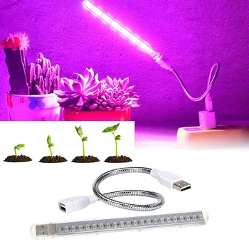 USB Planta Crește Tub de Lumină LED-uri de Interior Hidroponice de Plante Flori în Creștere Lampa