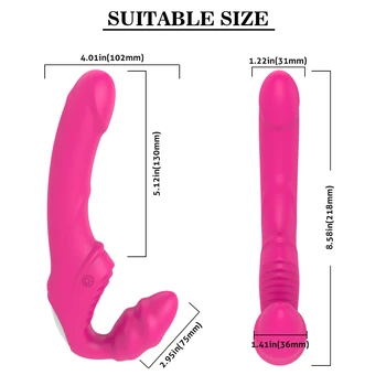 FLXUR femeia patrunde barbatul Penis artificial Vibrator Anal Plug Jucarii Sexuale Pentru Cupluri Lesbiene Dual Motors G-spot Stimulator Clitoris Adulți de Sex Produsele