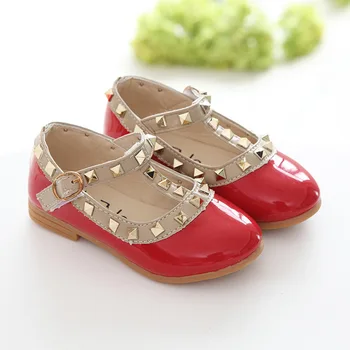 Fete pantofi de piele pentru copii pantofi printesa pentru copii de primavara toamna de moda nit petrecere de dans pantofi fete negru roșu alb roz