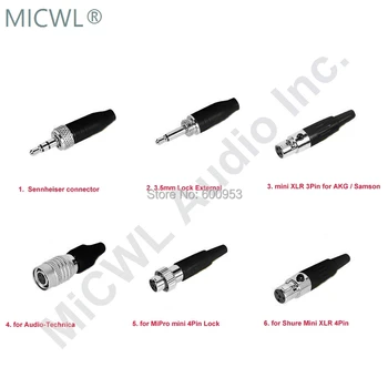 Pro Lavaliera Rever Unidirecțional Microfon cu Condensator pentru Sennheiser Shure AKG Gemeni Audio-Technica Transmițător Wireless MICROFON-J