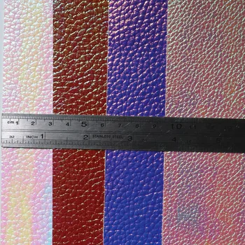 30x134cm Rola Irizate Holografic Litchi Faux din Piele Material Pentru Cadou Cosmetice Cutie Decor Cercel DIY BH022