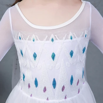 Fete Rochie de Printesa Elsa Snow Queen 2 Costum pentru Carnaval Copii Petrecere de Lux Disguies de Vară pentru Copii de Halloween Haine