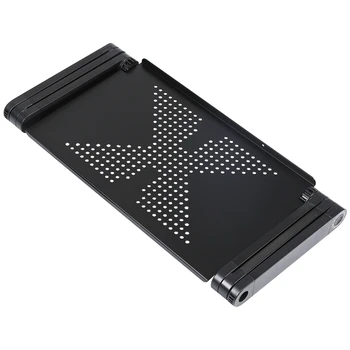 Portabil Pliabil Reglabil Calculator Birou Calculator De Masă Stand Tava Pentru Canapea Extensibilă Negru