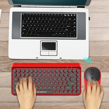 2.4 G Wireless Tastatură și Mouse-ul Setat pentru Laptop Notebook Mecanice Tastatura Wireless Keyboard Mouse-ul Combo-uri