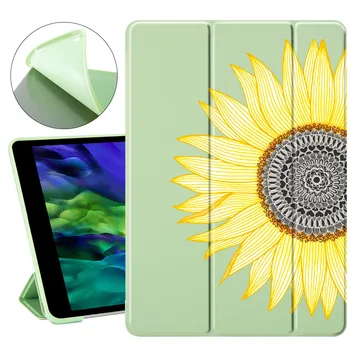 Drăguț de Floarea-soarelui Caz Pentru ipad a 8-a Generație Caz Pentru 11in iPad Pro 2020 Caz ipad Mini 1 2 3 4 5 Funda Pentru ipad Air 4 2 3 Capacul