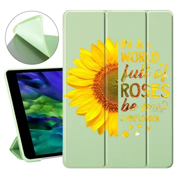 Drăguț de Floarea-soarelui Caz Pentru ipad a 8-a Generație Caz Pentru 11in iPad Pro 2020 Caz ipad Mini 1 2 3 4 5 Funda Pentru ipad Air 4 2 3 Capacul