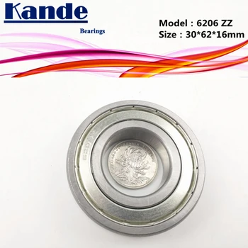 Kande 6206ZZ 2 BUC ABEC-5 6206 ZZ Singur Rând Rulment Profunde Groove 30x62x16 mm de Înaltă Calitate 6206-2Z