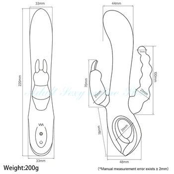 Reîncărcabilă Triple Pleasure Rabbit Vibrator punctul G, Clitorisul Stimulator Anal Plug Puternic Penis artificial Vibratoare Jucarii Sexuale pentru Femei
