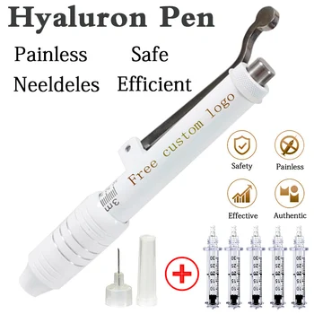 Gratuit logo-ul Nu-Ac Mezoterapie cu acid pistol pulverizator hialuronic creion de buze cremă pentru injector Anti-rid Neinvaziv Nebulizator