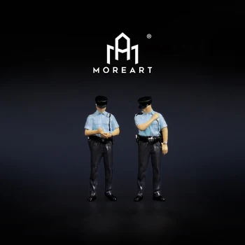 MoreArt 1:64 Poliția din Hong Kong x 2 Figura H. K cu Cutie de Metal
