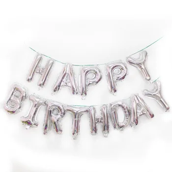 13psc/lot 16 Inch Happy Birthday letters Baloane Folie Decor Petrecere Balon de jucărie pentru copii mai multe culori alege