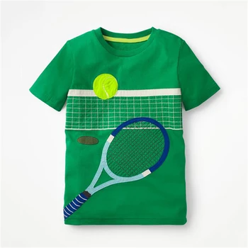 Baieti Solid T shrit Copii Bumbac T-shirt cu maneci Scurte pentru Copii Băieți Bluze Sport, Tricouri de Vara Fete Fotbal