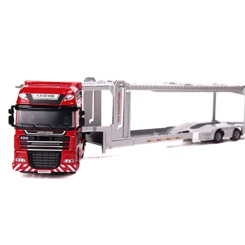 De înaltă calitate 1:50 double-deck camion aliaj model,simulate turnat metal inginerie mașină de jucărie pentru copii,cadou,transport gratuit
