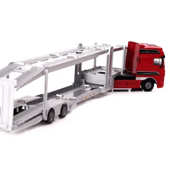 De înaltă calitate 1:50 double-deck camion aliaj model,simulate turnat metal inginerie mașină de jucărie pentru copii,cadou,transport gratuit
