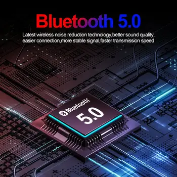 JEELOCK Bluetooth 5.0 Căști fără Fir 9D Sunet Stereo Control Tactil rezistent la apa IPX7 cu 7000mAh Smart LED de Putere de Încărcare Cutie