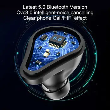 JEELOCK Bluetooth 5.0 Căști fără Fir 9D Sunet Stereo Control Tactil rezistent la apa IPX7 cu 7000mAh Smart LED de Putere de Încărcare Cutie