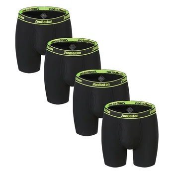 Lenjerie pentru bărbați pantaloni Scurți Boxer Pantaloni Fibre de Bambus Sexy Respirabil Culoare Solidă NOI 4 BUC