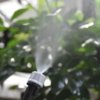 Cu efect de seră de irigare prin picurare ceață aburirea duza gri grădină pulverizatoare aburirea sistem de PULVERIZARE a APEI La grădină 100buc