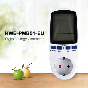 KWE-PMB01 Mufa Digital Tensiune Wattmeter Consumul de Putere în Wați de Energie Contor de energie Electrică de curent ALTERNATIV Analizor Monitor UE NE-a UNIT AU Plug